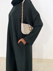 Dark Teal Essential Abaya